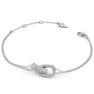 Guess Bracciale da Donna in Argento Con Cristalli JSBB04551JWRH — Bracciale