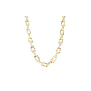 Guess Collar distintivo chapado en oro con circonitas cúbicas Nuances Jsbn04588Jwygt/U - Longitud: 42,5 Cm 