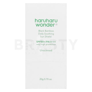 Haruharu Wonder Stick Solar de Bambú Negro (Protección Solar Calmante Diaria) 