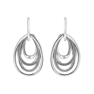 Hot Diamonds Pendientes de plata con diamantes Chandelier Vintage Drop De496 