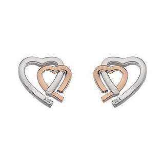 Hot Diamonds Pendientes bicolor de mujer Hot Diamonds Love De532 