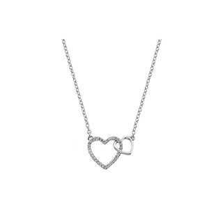 Hot Diamonds Collar de plata con diamante auténtico Flora Dp731 