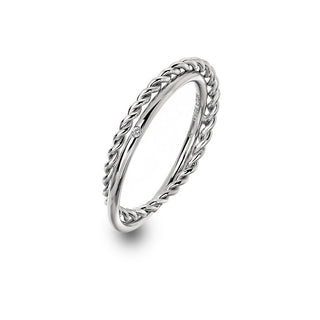 Hot Diamonds Anillo de lujo de plata con el diamante Justo Jasmine Dr210 - Circunferencia: 56 Mm 
