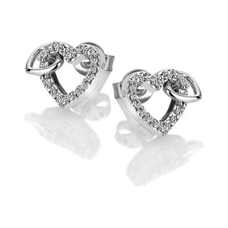 Hot Diamonds Preciosos Pendientes Con Diamantes Auténticos Flora De605 