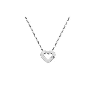 Hot Diamonds Collar de plata con amuletos en forma de corazón Dp747 
