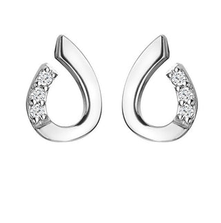 Hot Diamonds Elegantes pendientes de plata con diamantes muy apreciados De729 