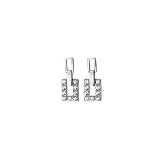 Hot Diamonds Orecchini Argento Diamanti Topazio Echo DE716 — Orecchini