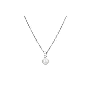 Hot Diamonds Collar de plata con diamantes y perlas, amuletos de diamantes Dp895 (Cadena, Colgante) 