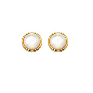 Hot Diamonds Pendientes Jac Jossa Soul De755 Chapados en Oro Con Diamantes y Perlas 