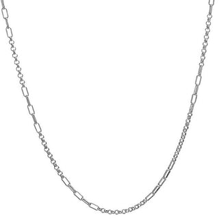 Hot Diamonds Cadena de plata de moda con eslabones Ch127 