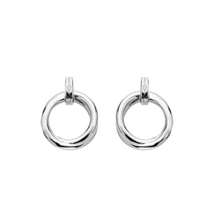Hot Diamonds Pendientes colgantes de plata con diamantes Aura De824 