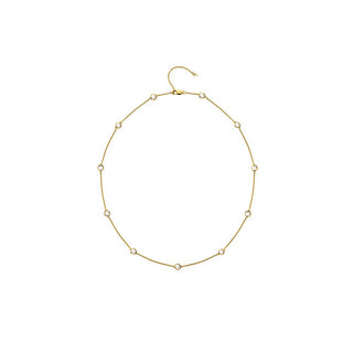 Hot Diamonds Lujoso Collar Chapado En Oro Con Topacio Y Diamante Auténtico Gemstone Dn212 