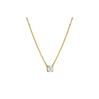 Hot Diamonds Elegante Collar chapado en oro con topacio y diamante Gemstone Dn214 