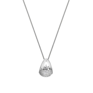 Hot Diamonds Collar de lujo de plata con diamantes y topacios Spritz Dp1082 