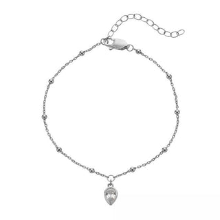 Hot Diamonds Pulsera de plata para mujeres nacidas en abril Silver Whisper Swb028 