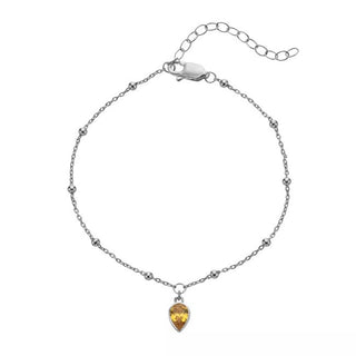Hot Diamonds Pulsera de plata para mujeres nacidas en noviembre Silver Whisper Swb035 