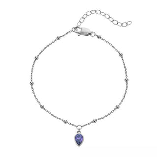 Hot Diamonds Pulsera de plata para mujeres nacidas en septiembre Silver Whisper Swb033 