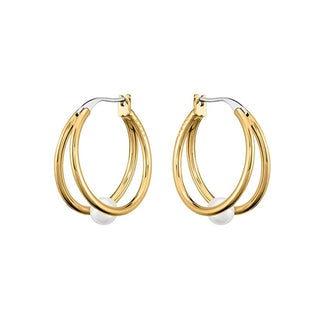 Hugo Boss Delicados pendientes de aro con perlas Cora 1580267 