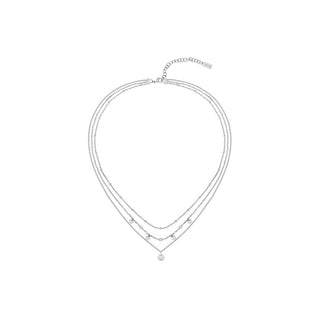Hugo Boss Collar de moda de acero con cristales Iris 1580330 