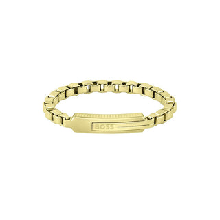 Hugo Boss Pulsera Chapada en Oro Decent Orlado 1580357 - Longitud: 17,5 Cm 