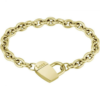 Hugo Boss Pulsera Romántica Chapada en Oro Para Mujer Dinya 1580419 