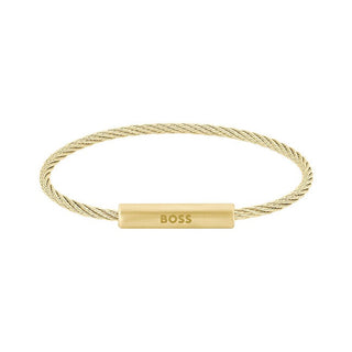 Hugo Boss Pulsera Trendy Chapada en Oro Alek 1580388 
