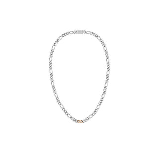 Hugo Boss Collar para hombre de acero bicolor Rian 1580586 