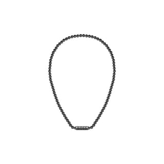 Hugo Boss Collar de acero negro con perlas Sphere 1580657 