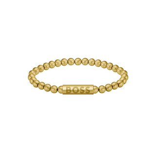 Hugo Boss Pulsera Con Cuentas Chapada en Oro Sphere 1580666 - Longitud: 19 Cm 