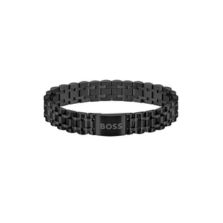 Hugo Boss Bracciale Owan Nero Acciaio — Bracciale
