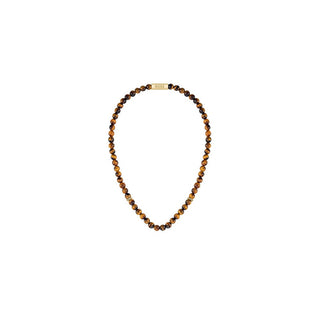 Hugo Boss Collana Perline Occhio Tigre 1580663 — Collana