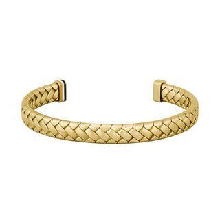 Hugo Boss Pulsera maciza chapada en oro para hombre 1580672 