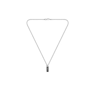 Hugo Boss Collar de Hombre de Acero Kassy Emblem 1580677 