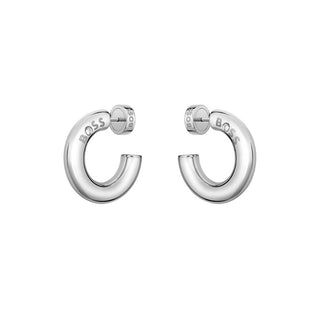 Hugo Boss Pendientes de aro de moda de acero Live 1580689 