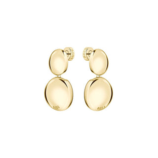 Hugo Boss Pendientes colgantes de acero chapado en oro Nugget 1580714 