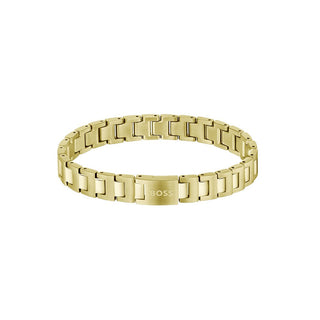 Hugo Boss Pulsera chapada en oro para hombre Candor 1580753 
