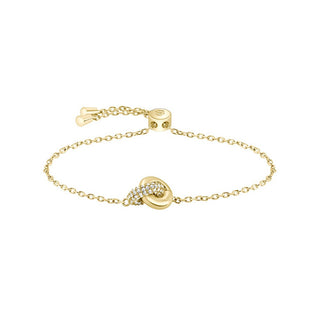 Hugo Boss Pulsera chapada en oro con cristales Live Precious 1580757 