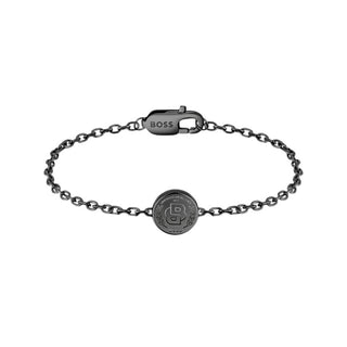 Hugo Boss Pulsera de Acero Negro Double B 1580764M 