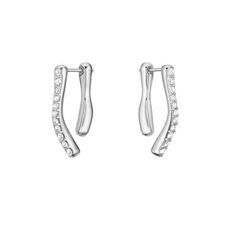 Hugo Boss Pendientes colgantes modernos con cristales Lena 1580779 