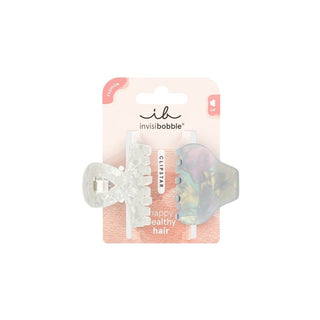 Invisibobble Pinza para el pelo Clipstar Pearly Frost M 2 piezas 