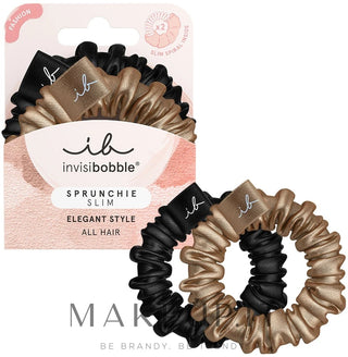 Invisibobble Diademas para el pelo Sprunchie Slim True Golden 2 piezas 