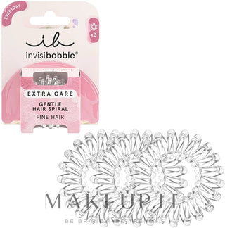 Invisibobble Banda para el cabello Extra Care Crystal Clear 3 Piezas 