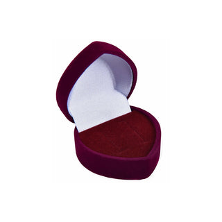 Jk Box Caja de regalo burdeos para pendientes corazón F-75 / Na / A10 