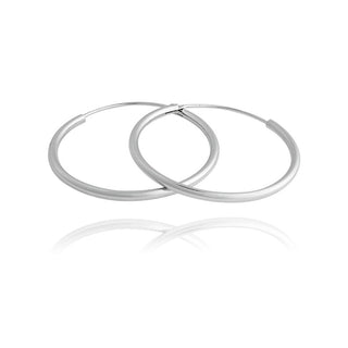 Jvd Pendientes Redondos De Plata Sin Tempo Svle0208Xd500 - Diámetro: 2 Cm 