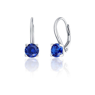 Jvd Pendientes de Plata con Circonitas Azules Svle0503Xf3M108 