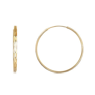 Jvd Pendientes De Plata Chapada En Oro Svle0209Xd5Go - Diámetro: 4 Cm 