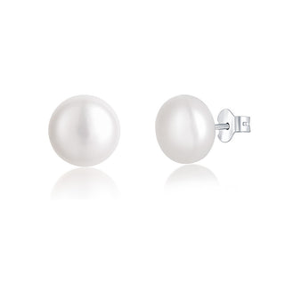 Jvd Pendientes de plata con perlas Svle0545Xd2P1 - Diámetro: 0,8 Cm 