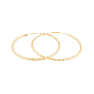 Jvd Pendientes chapados en oro Svle0215Xd5Go - Diámetro: 4 Cm 