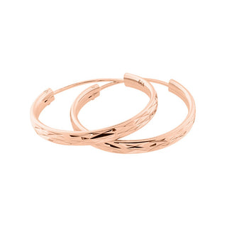 Jvd Pendientes chapados en oro rosa Cerchi Svle0205Xd5Ro - Diámetro: 5 Cm 