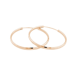 Jvd Pendientes de Plata Chapada en Oro Rosa Svle0209Xd5Ro - Diámetro: 5 Cm 